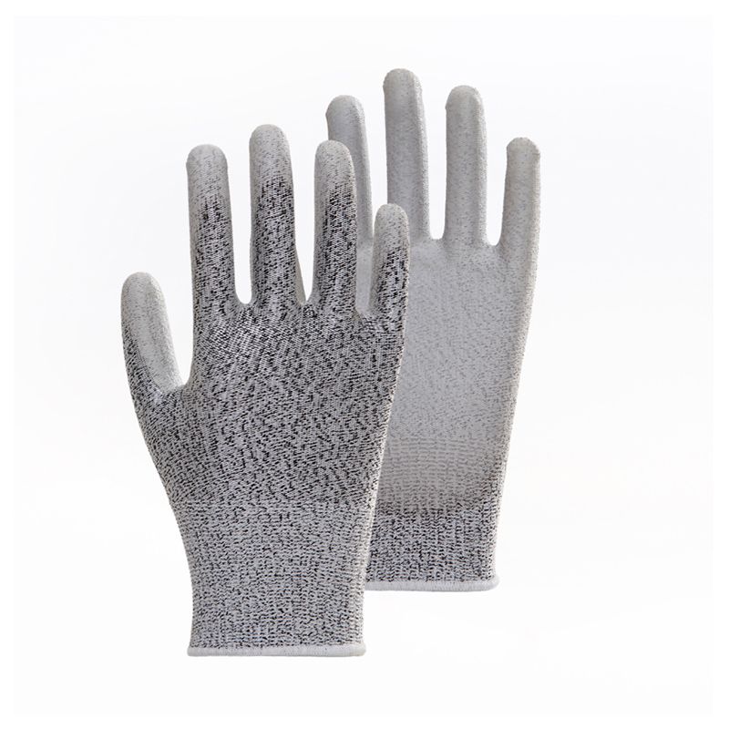 Рабочие перчатки Anti Cut ANSI Level A5 с полиуретановым покрытием для садовых работ